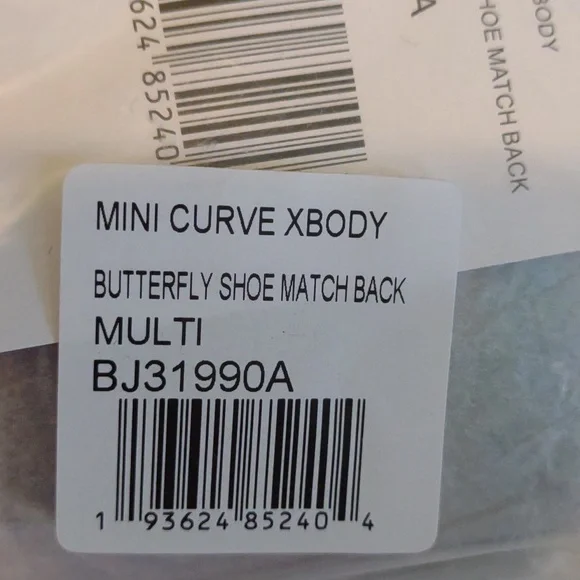 😺BETSEY JOHNSON Rainbow Bright Butterfly Crossbody - Picture 8 of 10